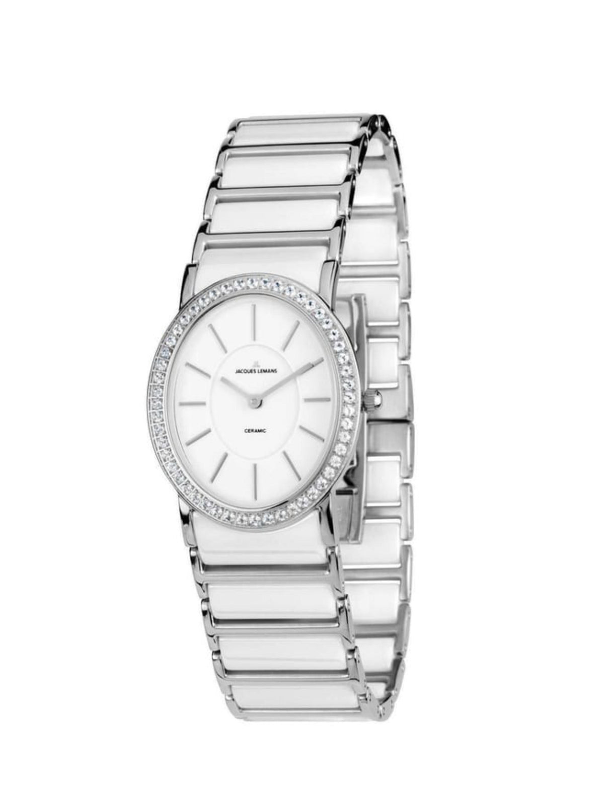 Jacques Lemans Women White Analogue Watch 1-1819B