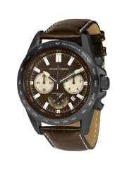 Jacques Lemans Men Brown Analogue Watch 1-1756E