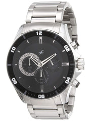 Fastrack  Chronograph Black Dial Unisex's Watch-ND3072SM02