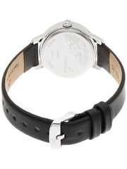 Fastrack Leather Analog Black Dial & Band Women's Watch - 6107Sl02