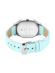 Fastrack Women Brass Dial & Leather Straps Analogue Watch - 6283SL01