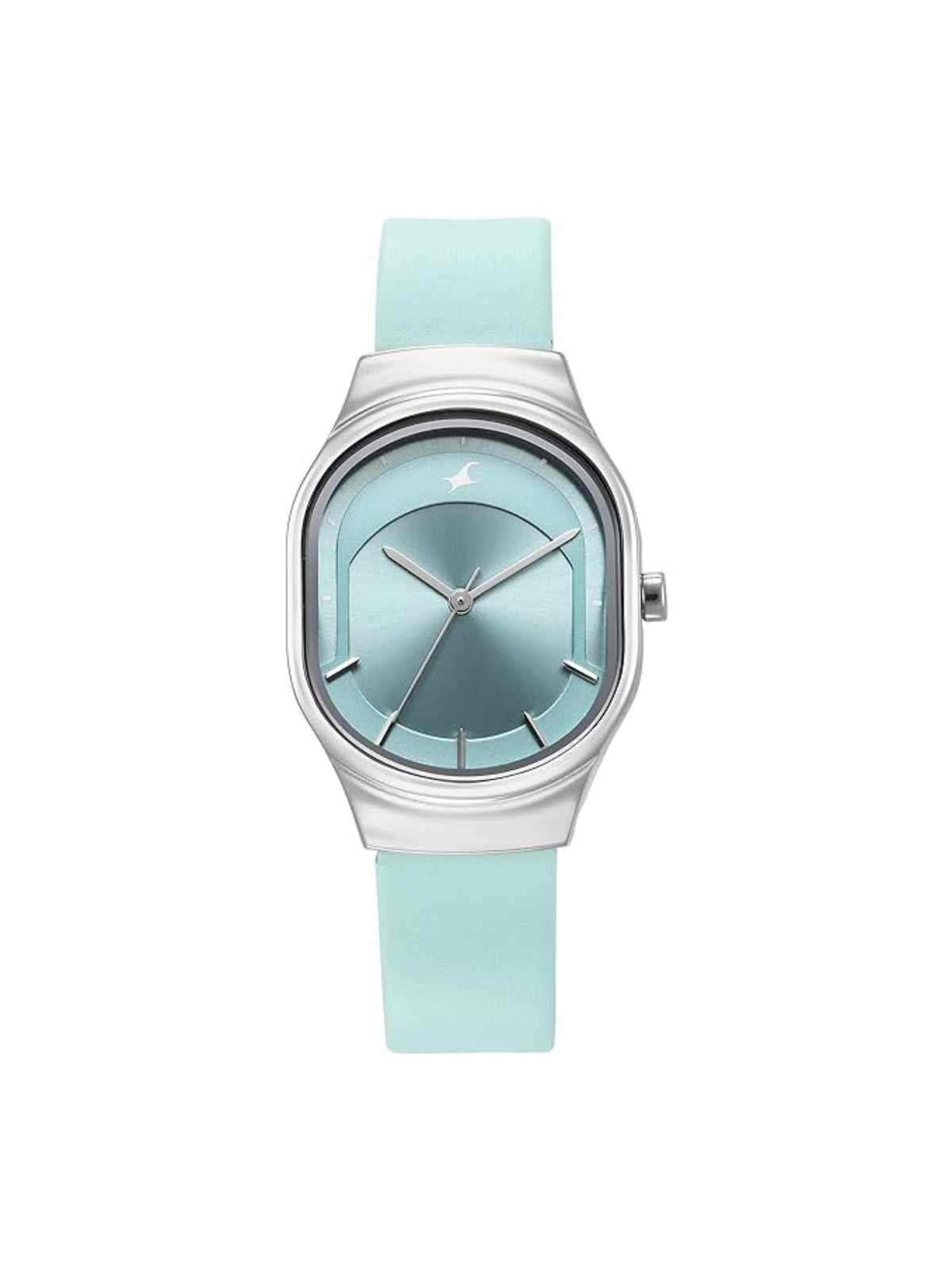 Fastrack Women Brass Dial & Leather Straps Analogue Watch - 6283SL01