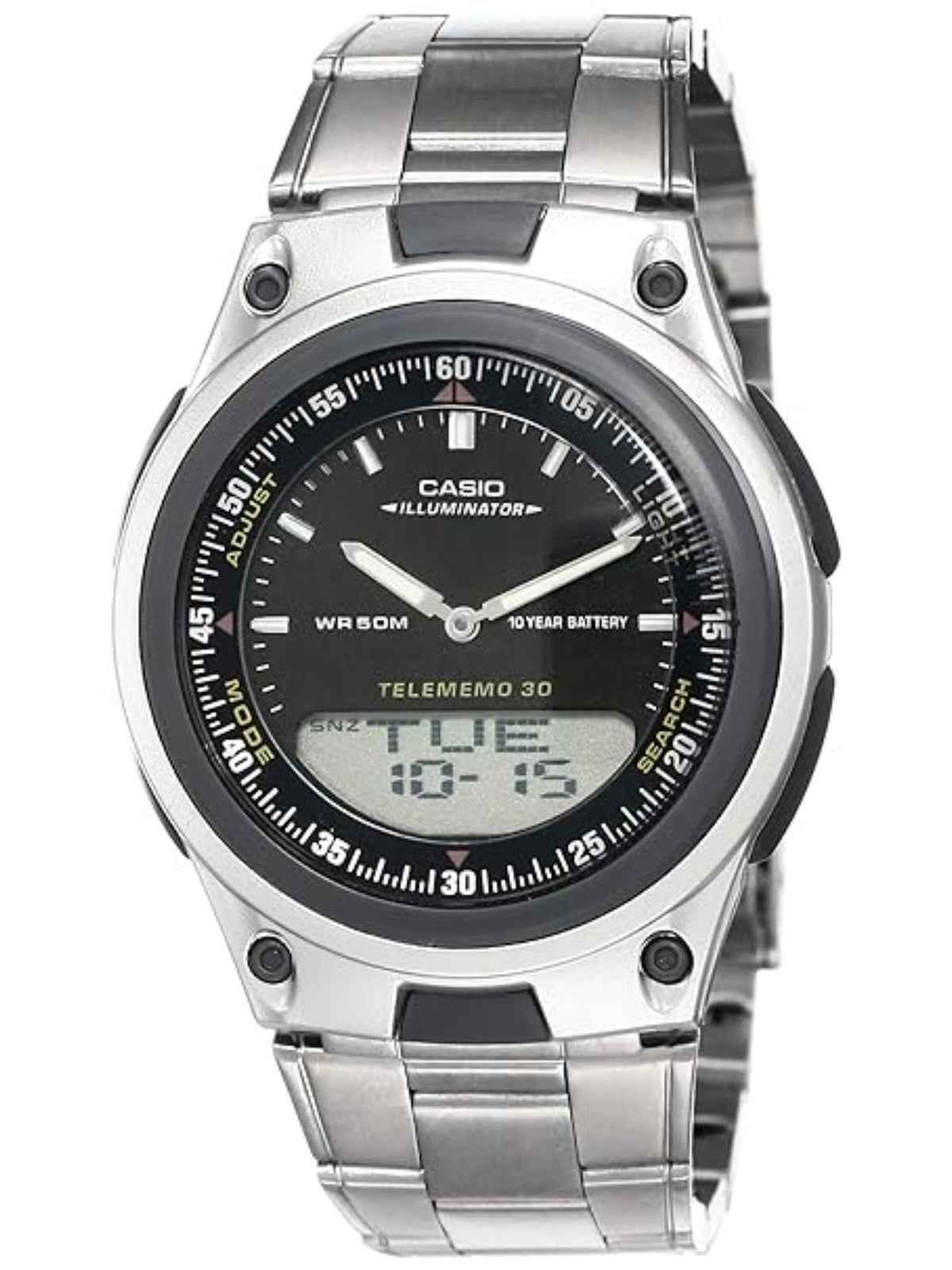 Casio Youth Analog-Digital Black Dial Men's Watch - AD60