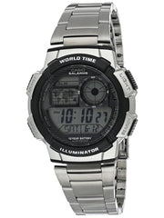 Casio Youth Digital Men Silver Digital watch- D082